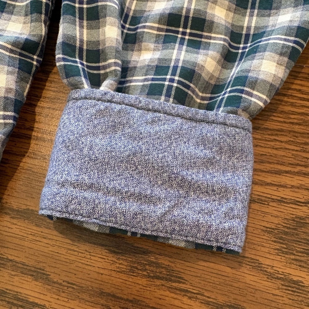 Cremieux Classics Button Down Shirt Mens XL Green Navy Plaid Cotton Tartan EUC - Picture 7 of 13